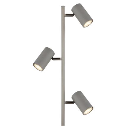 Globo - Podna lampa 3xGU10/5W/230V sivo