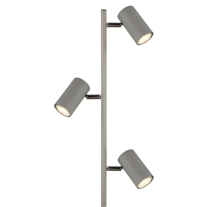 Globo - Podna lampa 3xGU10/5W/230V sivo