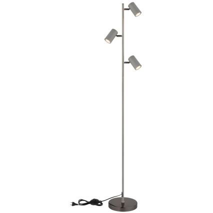 Globo - Podna lampa 3xGU10/5W/230V sivo