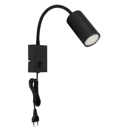 Globo - Fleksibilna zidna lampa 1xGU10/25W/230V crno