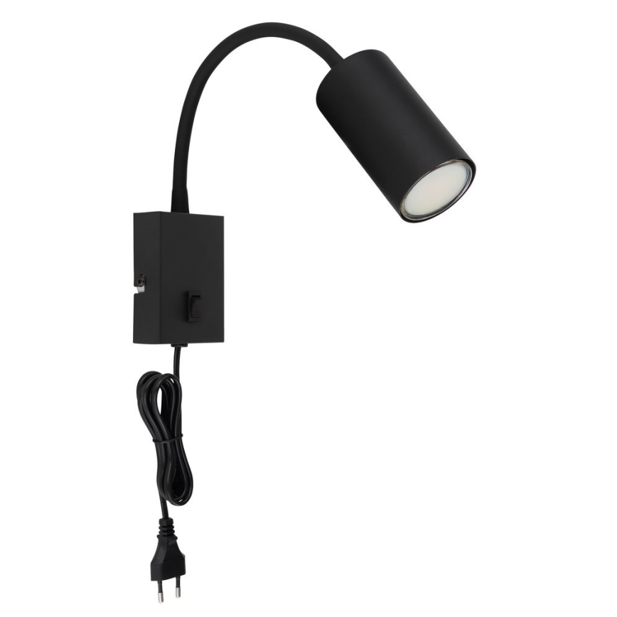 Globo - Fleksibilna zidna lampa 1xGU10/25W/230V crno
