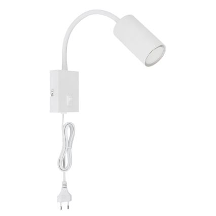 Globo - Fleksibilna zidna lampa 1xGU10/25W/230V bela