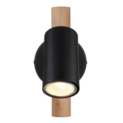 Globo - Zidna reflektorska lampa 1xGU10/5W/230V drvo/metal