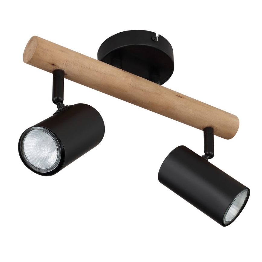 Globo - Reflektorska lampa 2xGU10/5W/230V drvo/metal