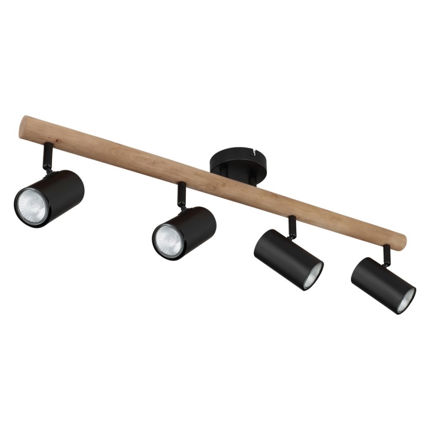 Globo - Reflektorska lampa 4xGU10/5W/230V drvo/metal