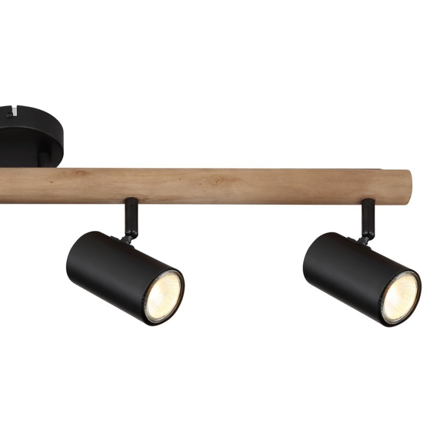 Globo - Reflektorska lampa 4xGU10/5W/230V drvo/metal