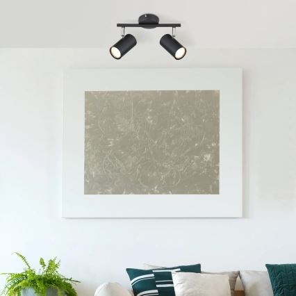 Globo - Reflektorska lampa 2xGU10/25W/230V crno