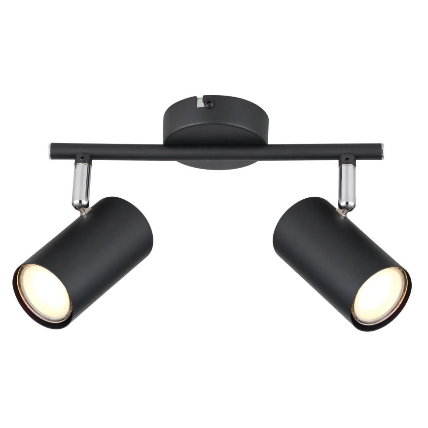 Globo - Reflektorska lampa 2xGU10/25W/230V crno