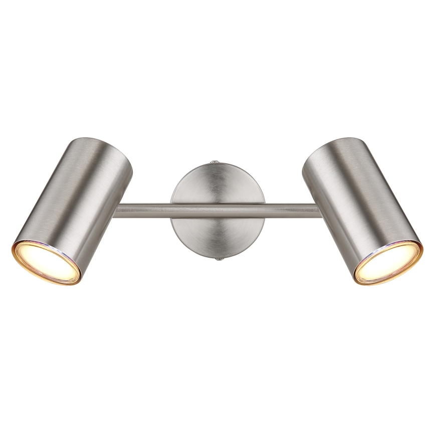 Globo - Reflektorska lampa 2xGU10/25W/230V mat krom