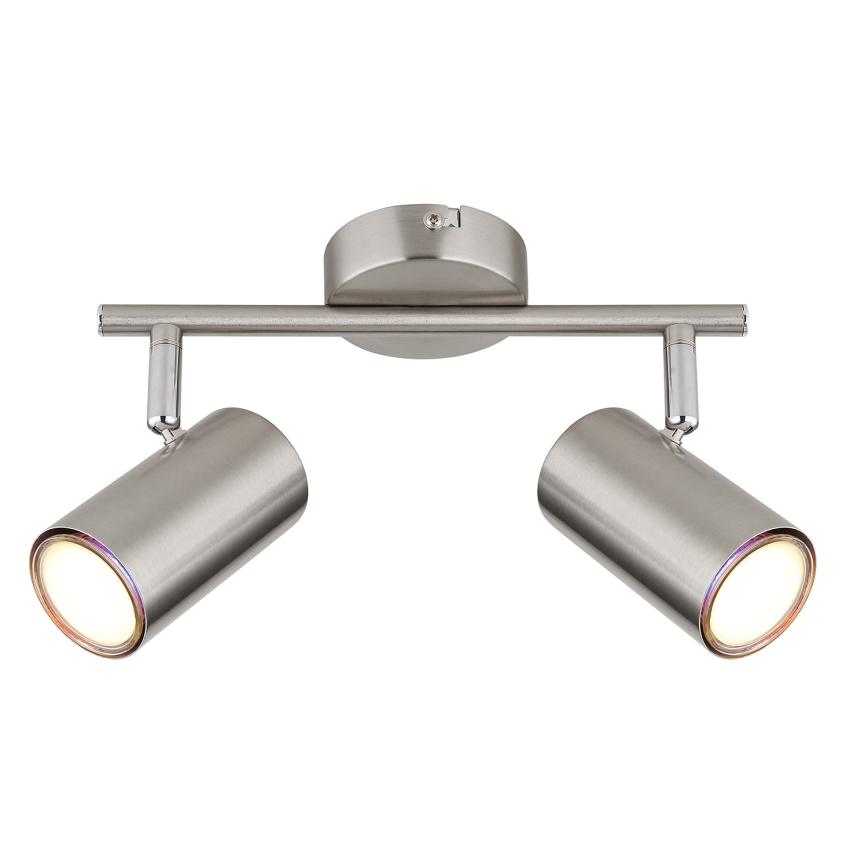 Globo - Reflektorska lampa 2xGU10/25W/230V mat krom