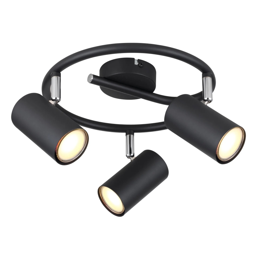 Globo - Reflektorska lampa 3xGU10/25W/230V crno
