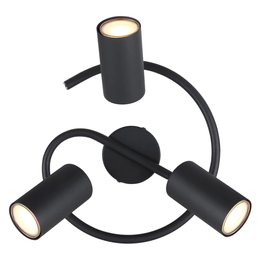 Globo - Spot svetlo 3xGU10/25W/230V crno