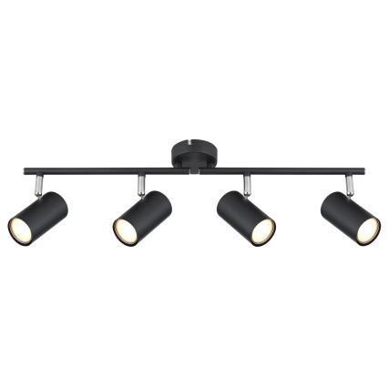 Globo - Reflektorska lampa 4xGU10/25W/230V crno