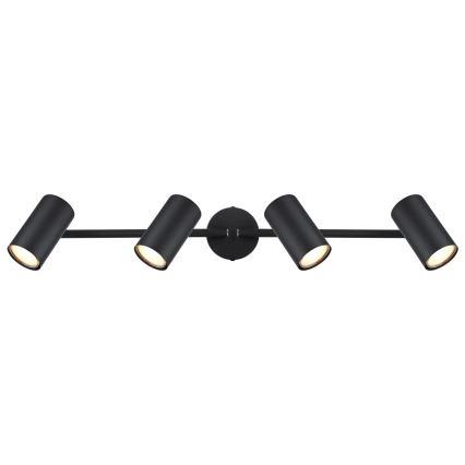 Globo - Reflektorska lampa 4xGU10/25W/230V crno