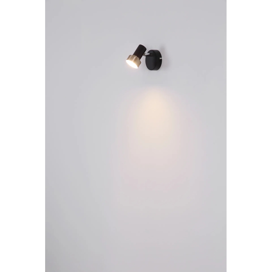 Globo - Zidna reflektorska lampa 1xGU10/25W/230V crno/zlatna