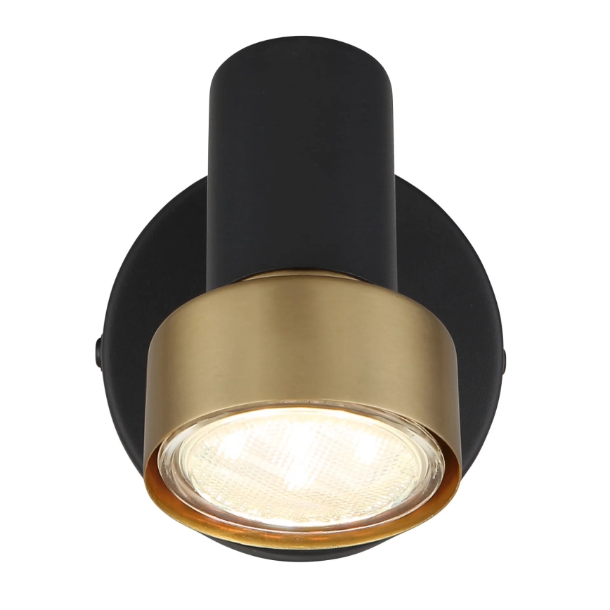 Globo - Zidna reflektorska lampa 1xGU10/25W/230V crno/zlatna