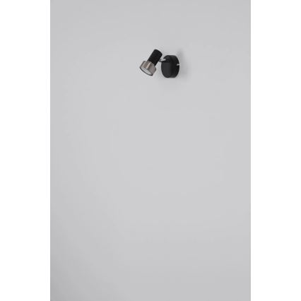 Globo - Zidna reflektorska lampa 1xGU10/25W/230V crno/srebrno