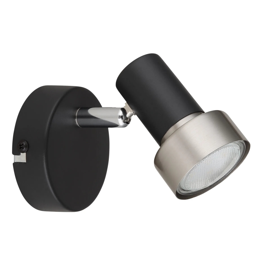 Globo - Zidna reflektorska lampa 1xGU10/25W/230V crno/srebrno