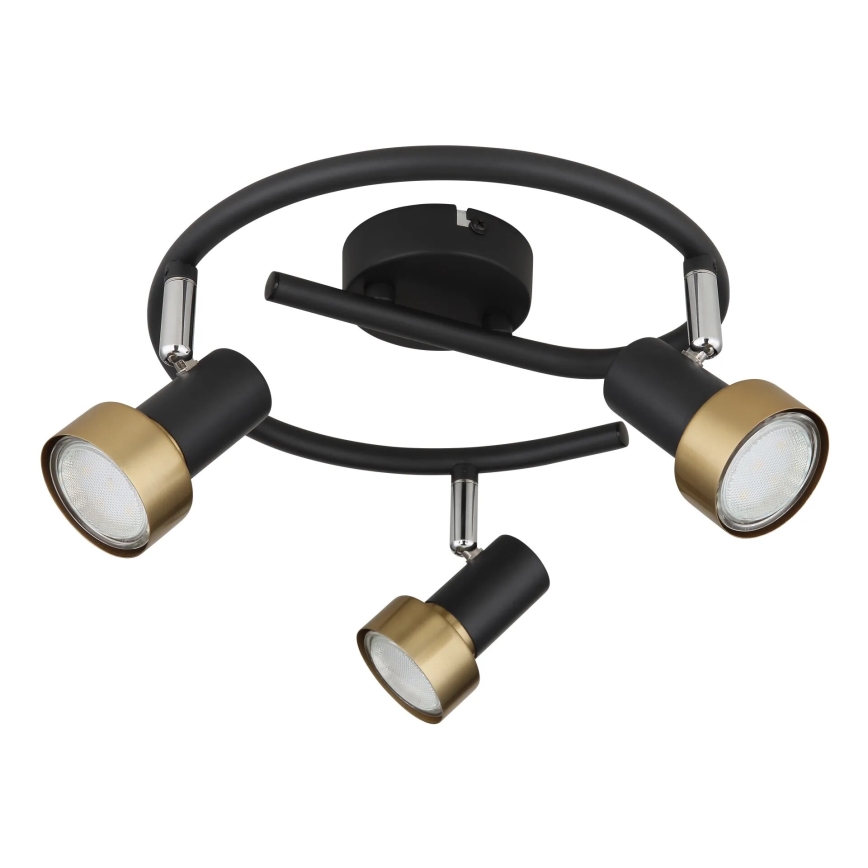 Globo - Reflektorska lampa  3xGU10/25W/230V crno/zlatna