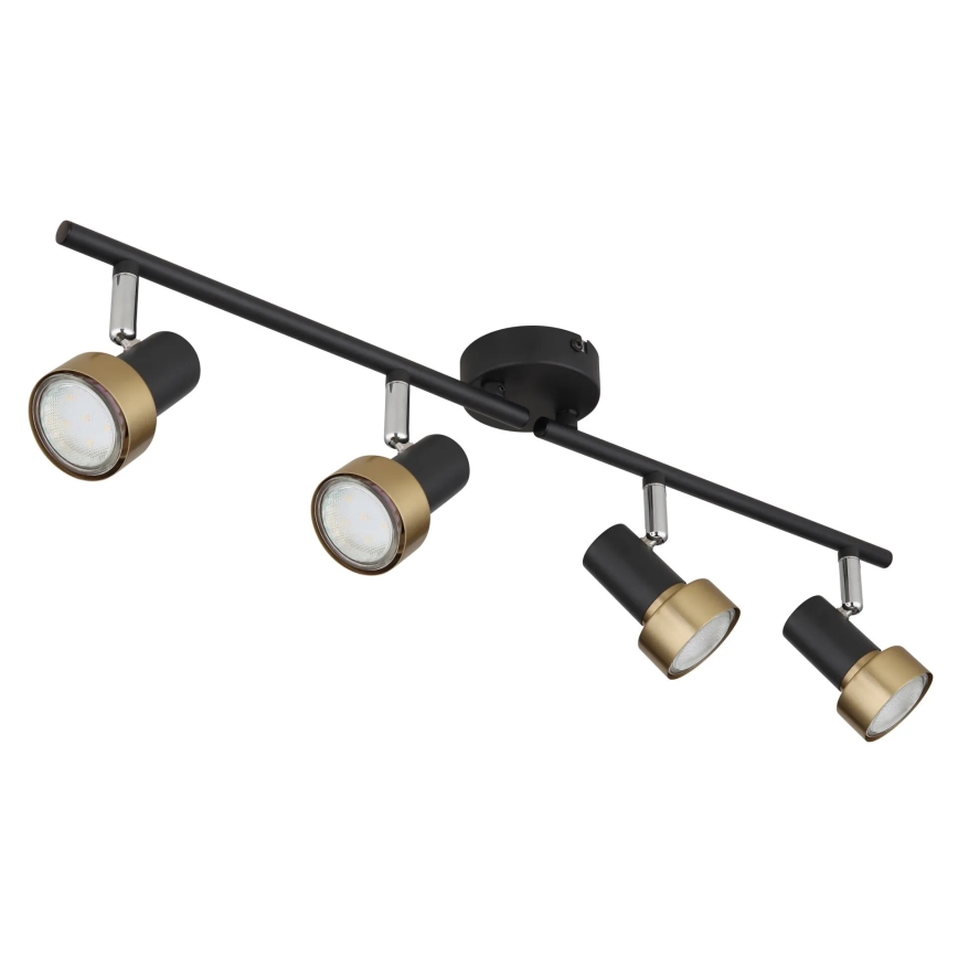 Globo - Reflektorska lampa  4xGU10/25W/230V crno/zlatna