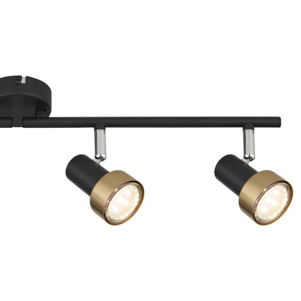 Globo - Reflektorska lampa  4xGU10/25W/230V crno/zlatna