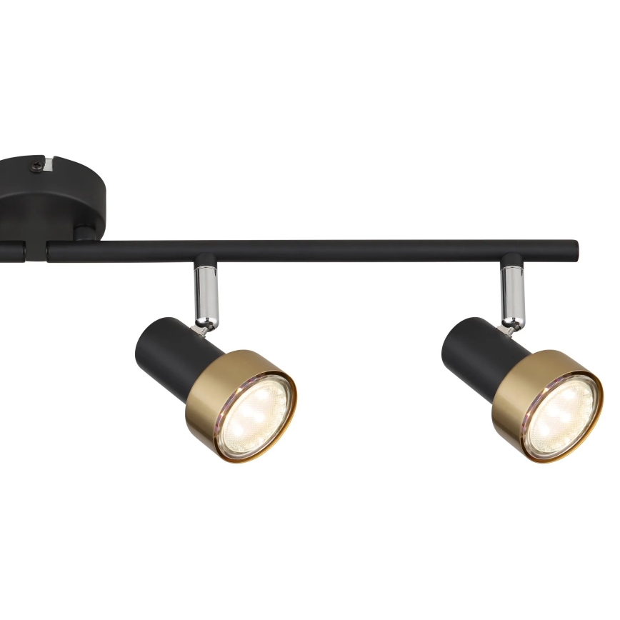 Globo - Reflektorska lampa  4xGU10/25W/230V crno/zlatna
