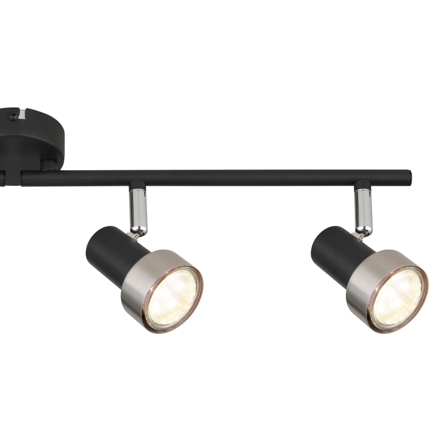 Globo - Reflektorska lampa  4xGU10/25W/230V crno/srebrno
