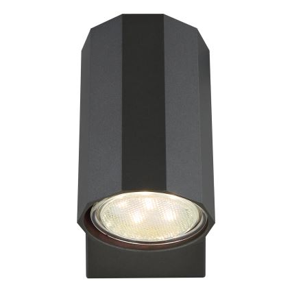 Globo - Zidna reflektorska lampa 1xGU10/25W/230V crno