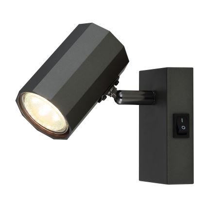 Globo - Zidna reflektorska lampa 1xGU10/25W/230V crno