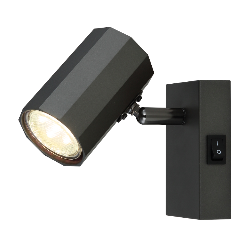 Globo - Zidna reflektorska lampa 1xGU10/25W/230V crno