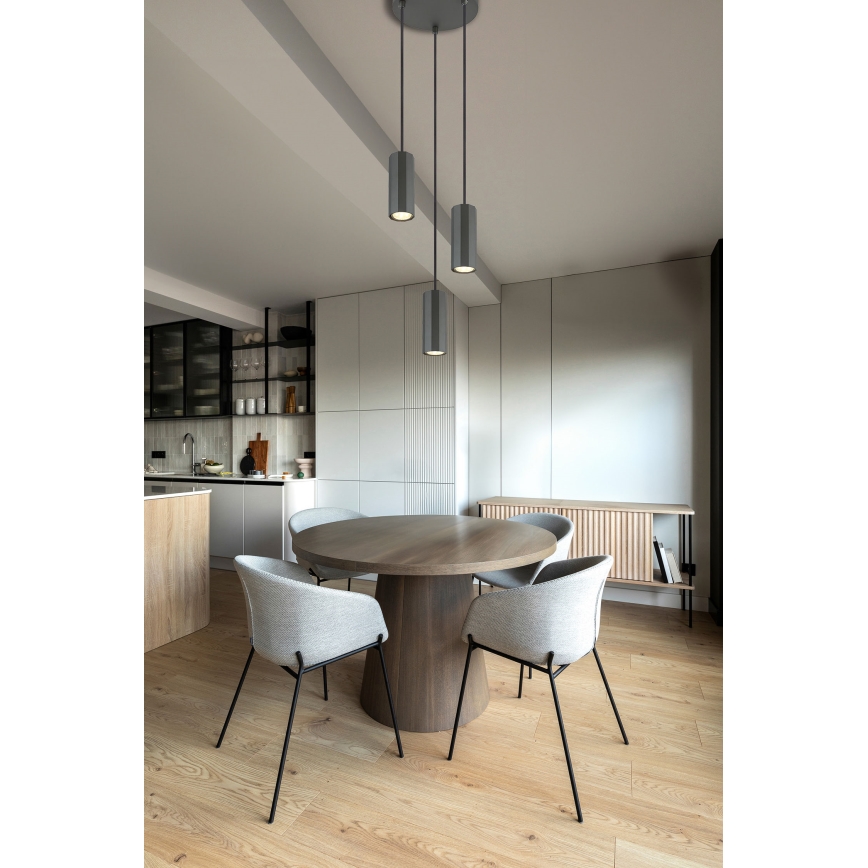 Globo - Luster na sajli 3xGU10/25W/230V crno