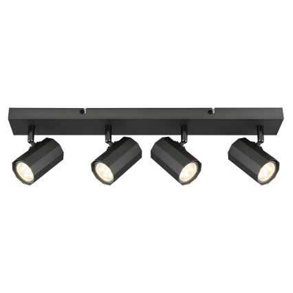 Globo - Reflektorska lampa 4xGU10/25W/230V crno