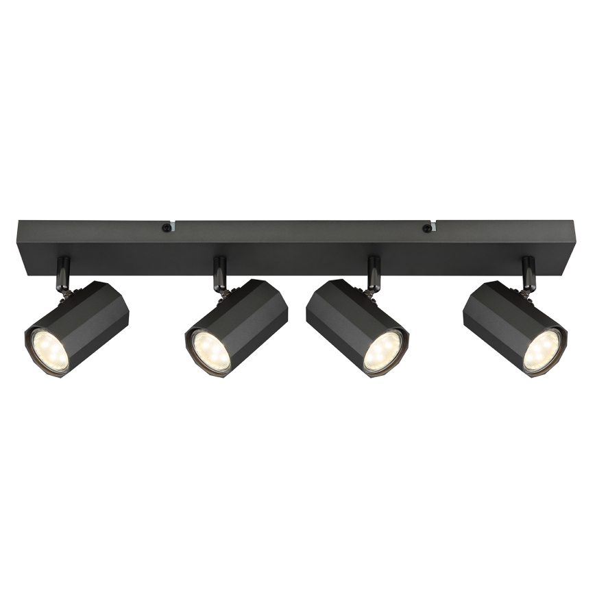 Globo - Reflektorska lampa 4xGU10/25W/230V crno
