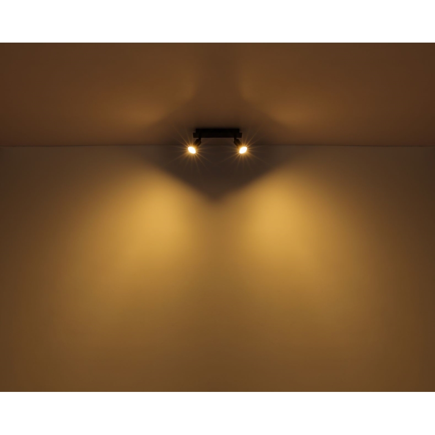 Globo - Reflektorska lampa 2xGU10/35W/230V crno