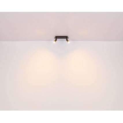 Globo - Reflektorska lampa 2xGU10/35W/230V crno