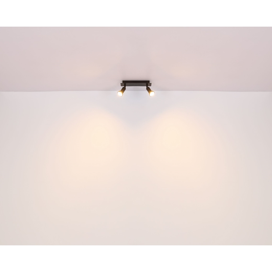Globo - Reflektorska lampa 2xGU10/35W/230V crno