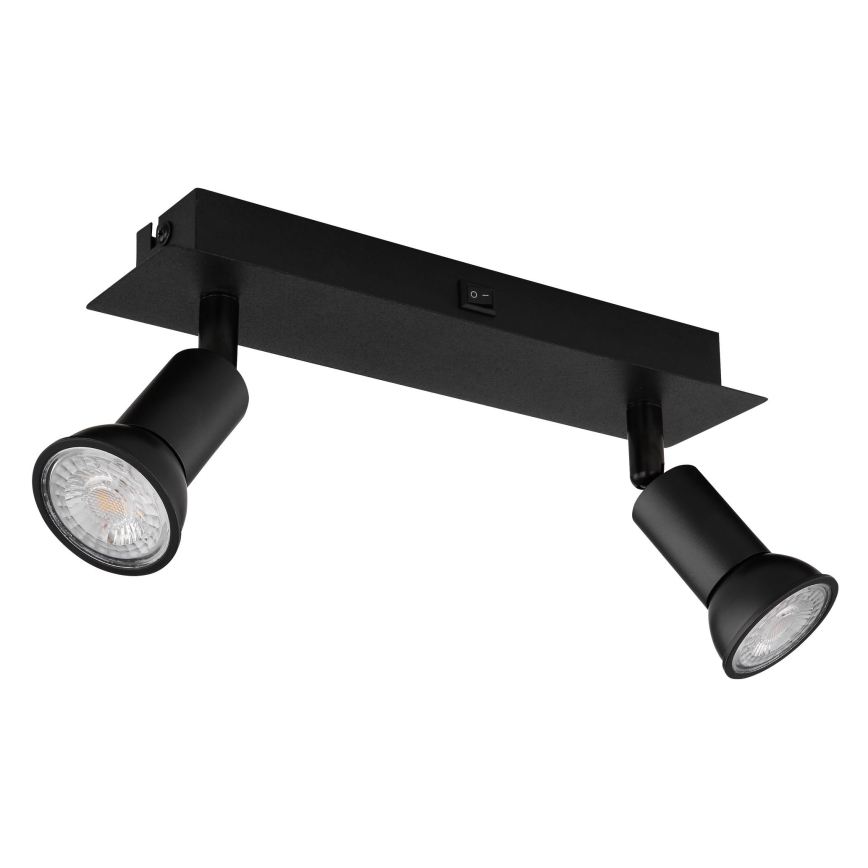 Globo - Reflektorska lampa 2xGU10/35W/230V crno