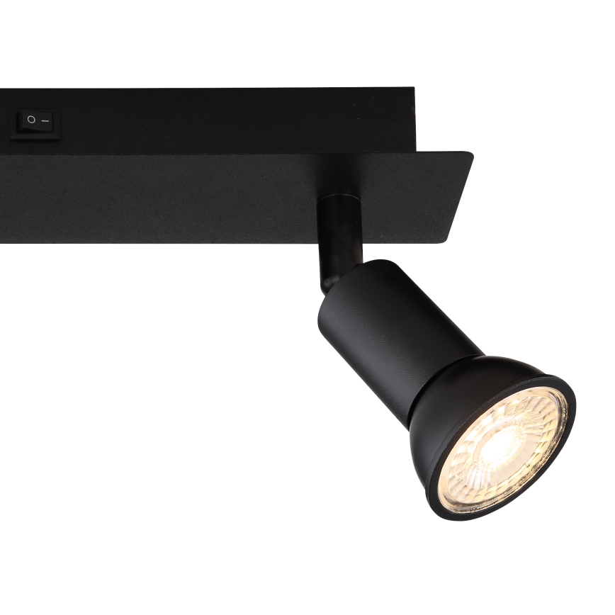 Globo - Reflektorska lampa 2xGU10/35W/230V crno