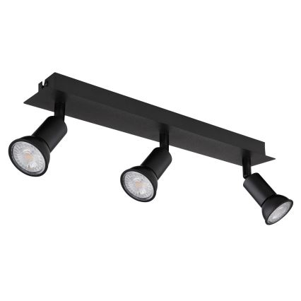 Globo - Reflektorska lampa 3xGU10/35W/230V crno