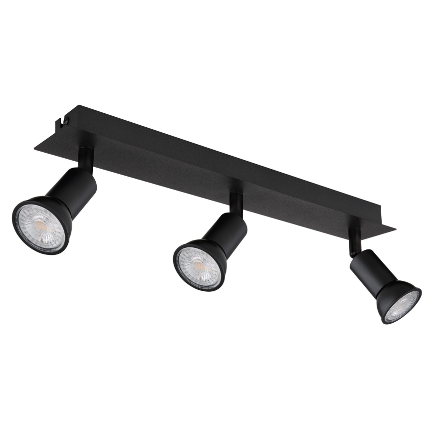 Globo - Reflektorska lampa 3xGU10/35W/230V crno