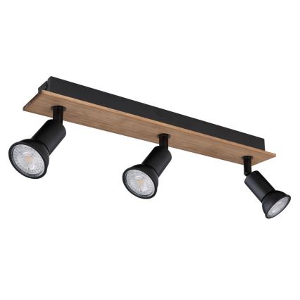 Globo - Reflektorska lampa 3xGU10/35W/230V drvo/metal