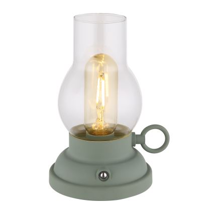Globo - LED prigušiva punjiva dodirna stona lampa LED/1W/3,7V 1200 mAh zelena