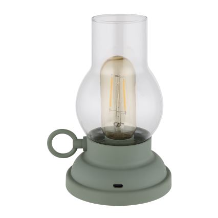 Globo - LED prigušiva punjiva dodirna stona lampa LED/1W/3,7V 1200 mAh zelena