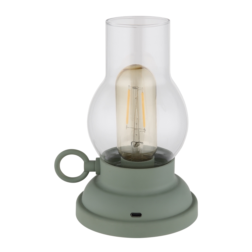 Globo - LED prigušiva punjiva dodirna stona lampa LED/1W/3,7V 1200 mAh zelena