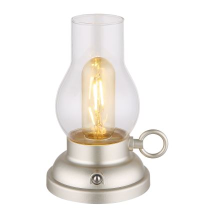 Globo - LED prigušiva punjiva dodirna stona lampa LED/1W/3,7V 1200 mAh mat hrom