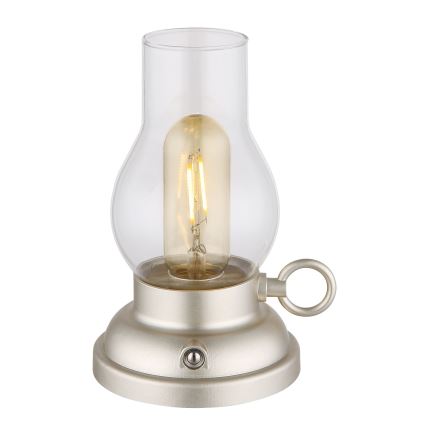 Globo - LED prigušiva punjiva dodirna stona lampa LED/1W/3,7V 1200 mAh mat hrom