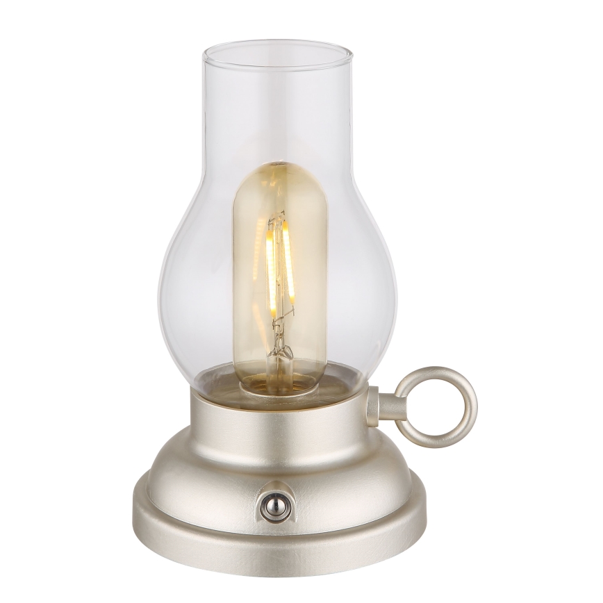 Globo - LED prigušiva punjiva dodirna stona lampa LED/1W/3,7V 1200 mAh mat hrom