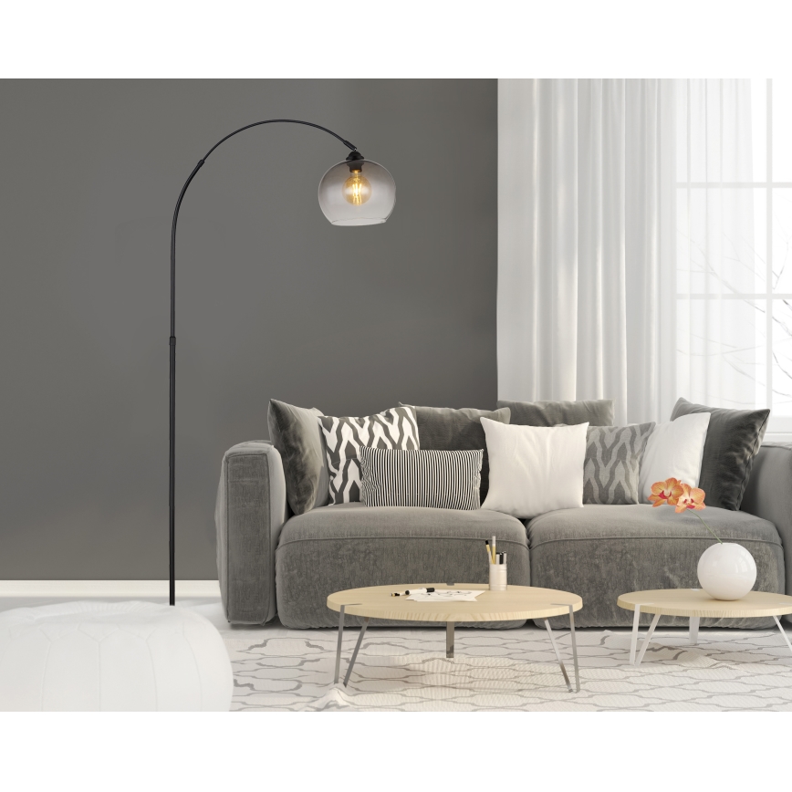 Globo - Podna lampa 1xE27/60W/230V crno