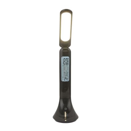 Globo - LED prigušiva punjiva stona lampa sa displejem LED/4W/230V 2200 mAh crna