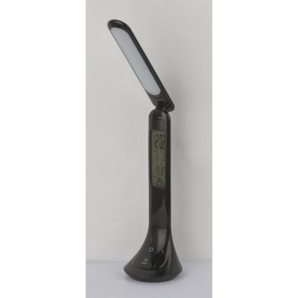 Globo - LED prigušiva punjiva stona lampa sa displejem LED/4W/230V 2200 mAh crna
